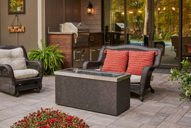 Stainless Steel Key Largo Linear Gas Fire Pit TableKL-1242-SS